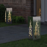 Vidaxl solar led pad licht 2 st warmwit 18 x 18 x 50 cm
