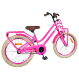 Vidaxl kinderfiets 20 inch voor 6-11 jaar oud donkerroze