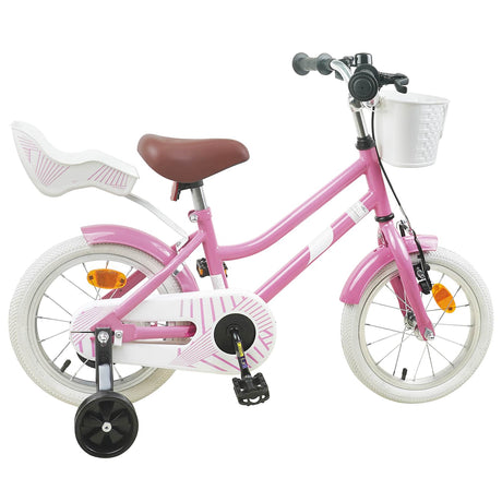Vidaxl kinderfiets 12 inch voor 2-4 jaar oud lichtroze