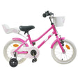 Vidaxl kinderfiets 14 inch voor 3-5 jaar oud donkerroze