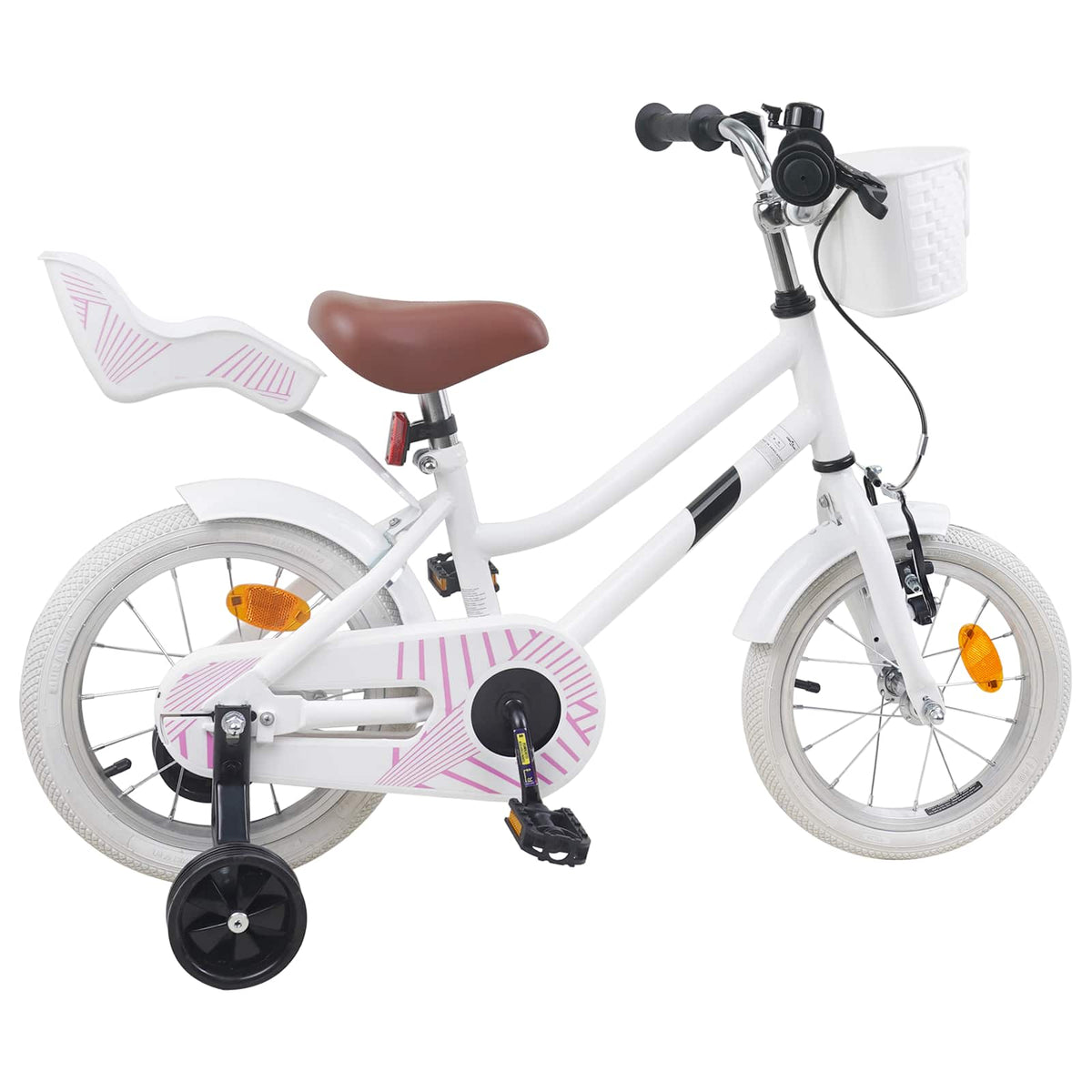Vidaxl kinderfiets 16 inch voor 4-6 jaar oud wit