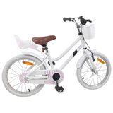 Vidaxl kinderfiets 18 inch voor 5-7 jaar wit