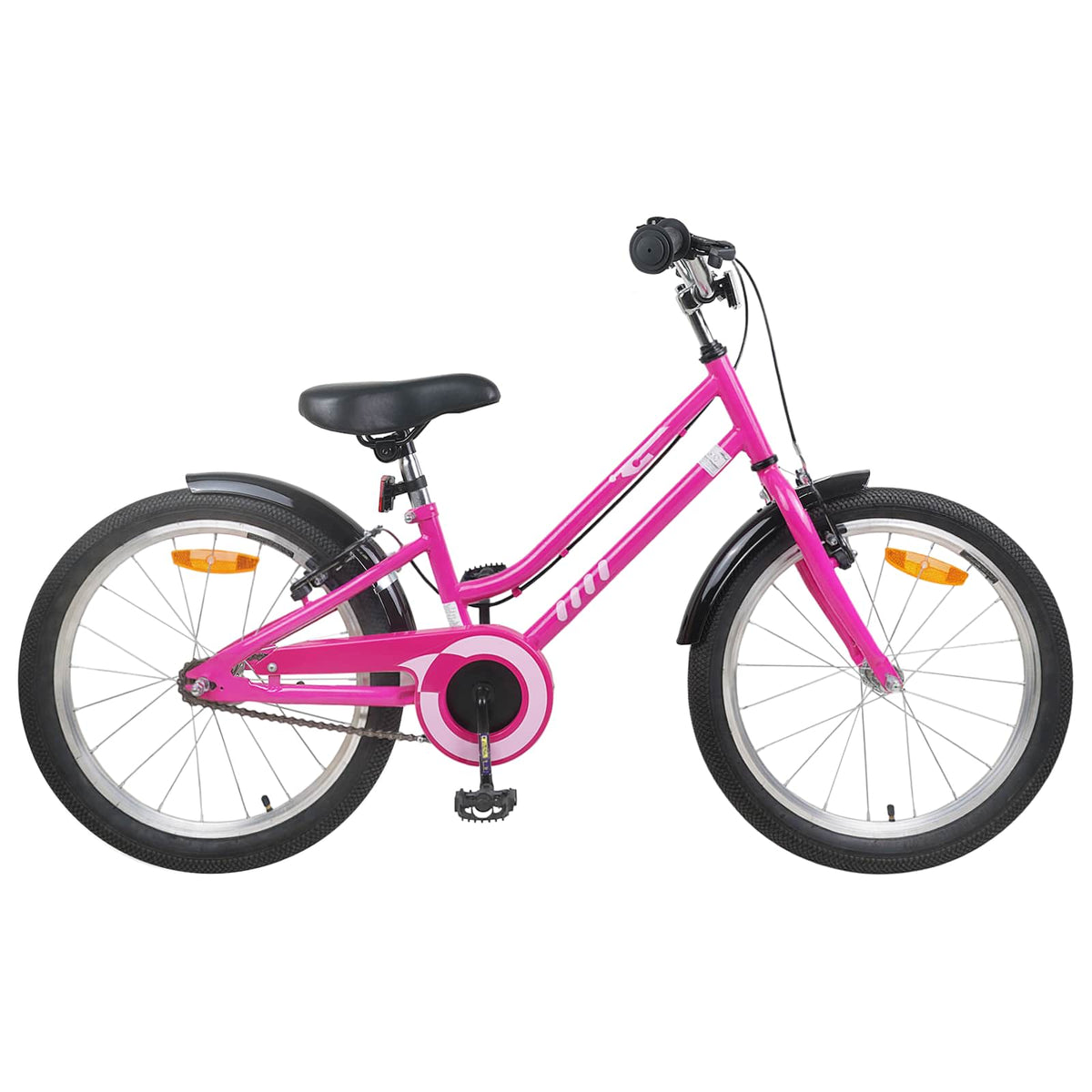 Vidaxl kinderfiets 20 inch voor 6-11 jaar oud roze zwart