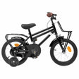 Vidaxl kinderfiets 12 inch voor 2-4 jaar oud zwart
