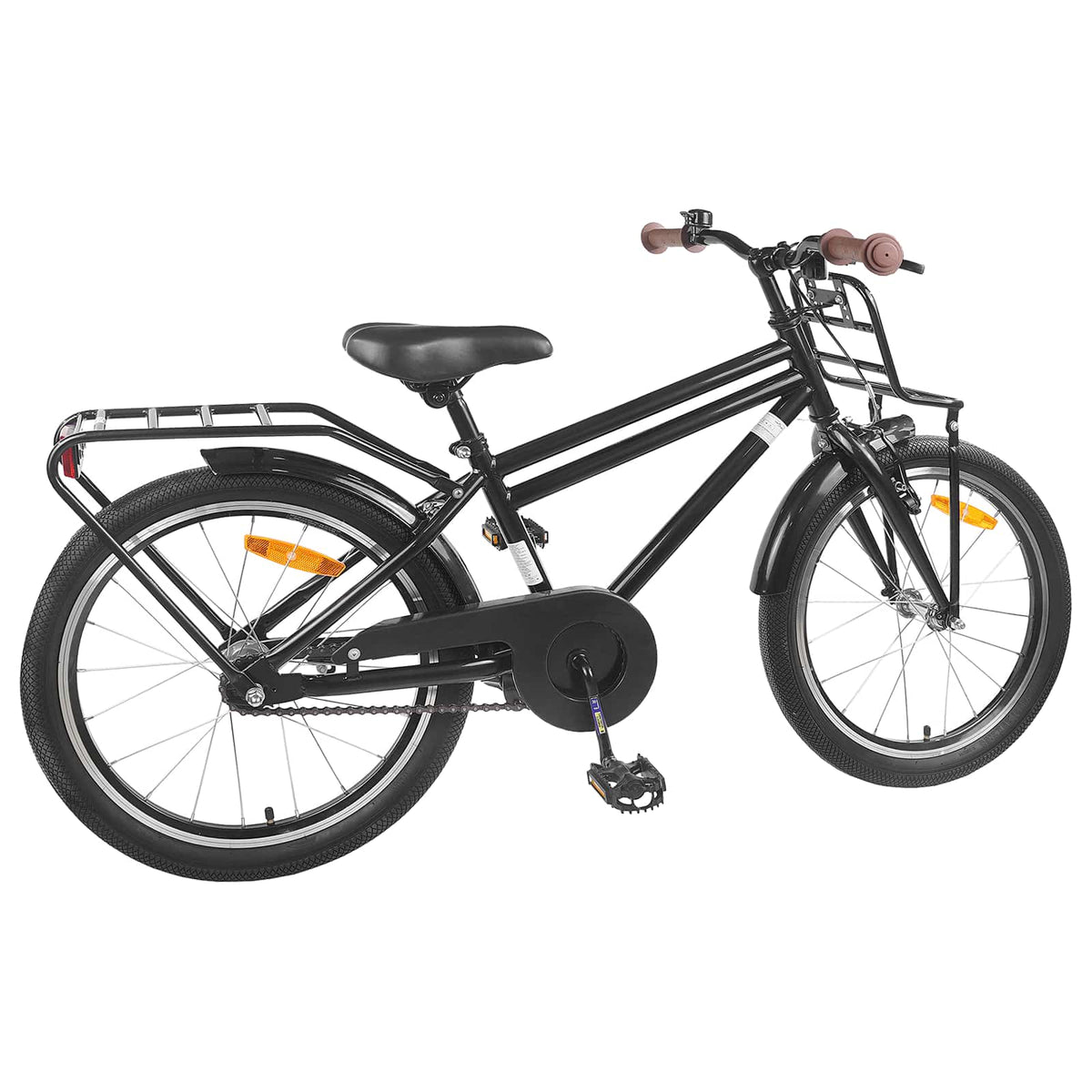 Vidaxl kinderfiets 20 inch voor 6-11 jaar oud zwart