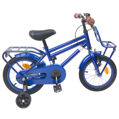Vidaxl kinderfiets 12 inch voor 2-4 jaar oud donkerblauw
