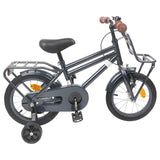 Vidaxl kinderfiets 12 inch voor 2-4 jaar oud donkergrijs