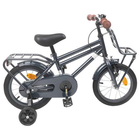 Vidaxl kinderfiets 14 inch voor 3-5 jaar oud donkergrijs