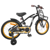 Vidaxl kinderfiets 16 inch voor 4-6 jaar oud zwart