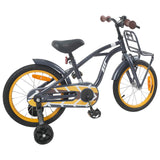 Vidaxl kinderfiets 16 inch voor 4-6 jaar oud donkergrijs