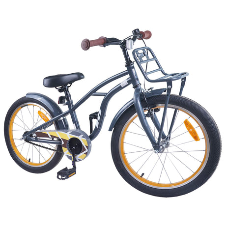 Vidaxl kinderfiets 20 inch voor 6-11 jaar oud donkergrijs