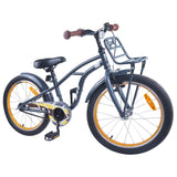 Vidaxl kinderfiets 22 inch voor 7-12 jaar oud donkergrijs
