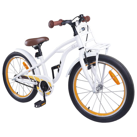 Vidaxl kinderfiets 22 inch voor 7-12 jaar oud wit