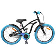 Vidaxl kinderfiets 22 inch voor 7-12 jaar oud zwart