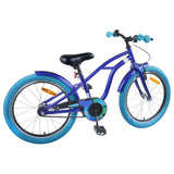 Vidaxl kinderfiets 22 inch voor 7-12 jaar oud donkerblauw
