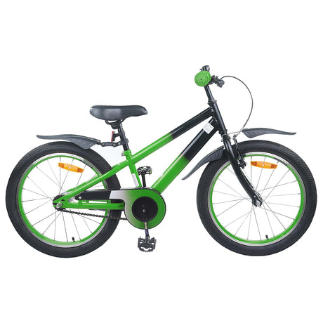 Vidaxl kinderfiets 20 inch voor 6-11 jaar oud groen zwart