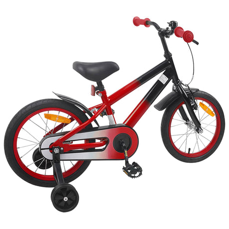 Vidaxl kinderfiets 16 inch voor 4-6 jaar oud rood zwart