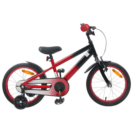 Vidaxl kinderfiets 16 inch voor 4-6 jaar oud rood zwart