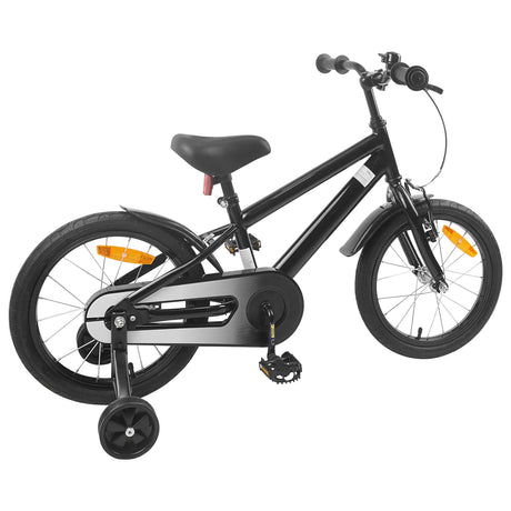 Vidaxl kinderfiets 16 inch voor 4-6 jaar oud zwart