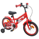 Vidaxl kinderfiets 12 inch voor 2-4 jaar oud rood