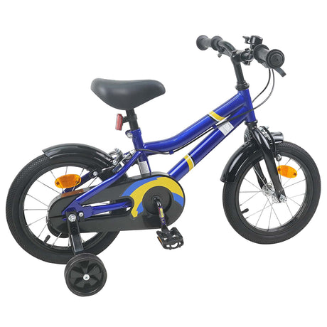 Vidaxl kinderfiets 16 inch voor 4-6 jaar oud blauw wit