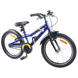 Vidaxl kinderfiets 20 inch voor 6-11 jaar oud blauw en zwart
