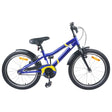 Vidaxl kinderfiets 20 inch voor 6-11 jaar oud blauw en zwart