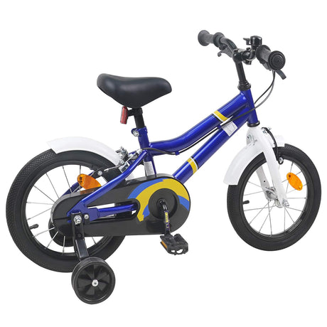 Vidaxl kinderfiets 16 inch voor 4-6 jaar oud blauw wit