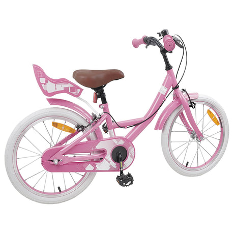 Vidaxl kinderfiets 18 inch voor 5-7 jaar lichtroze