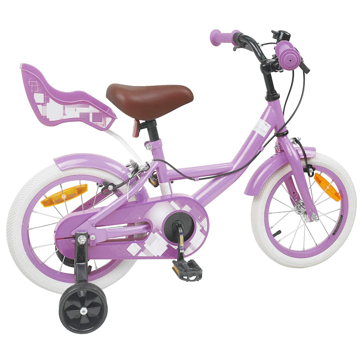Vidaxl kinderfiets 14 inch voor 3-5 jaar oud paars