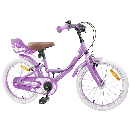 Vidaxl kinderfiets 18 inch voor 5-7 jaar paars