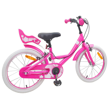 Vidaxl kinderfiets 18 inch voor 5-7 jaar roze