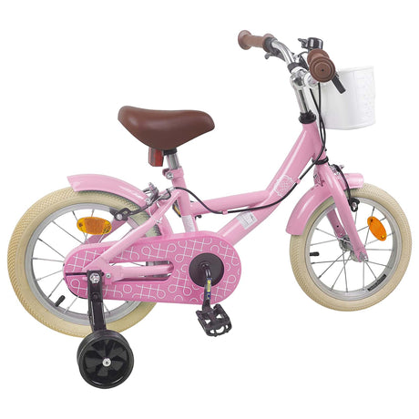 Vidaxl kinderfiets 16 inch voor 4-6 jaar oud lichtroze