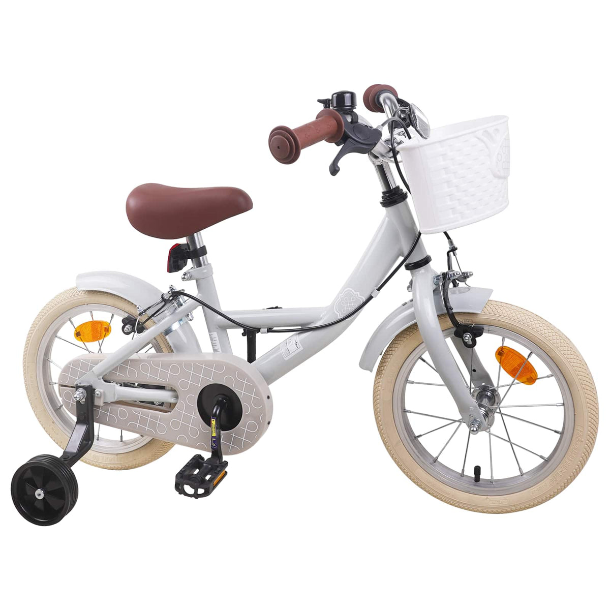 Vidaxl kinderfiets 16 inch voor 4-6 jaar oud lichtgrijs