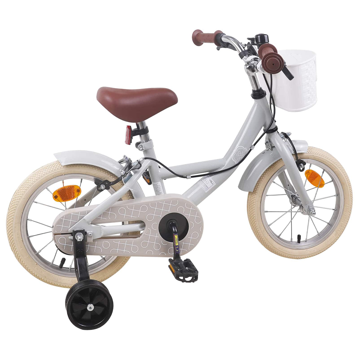 Vidaxl kinderfiets 16 inch voor 4-6 jaar oud lichtgrijs