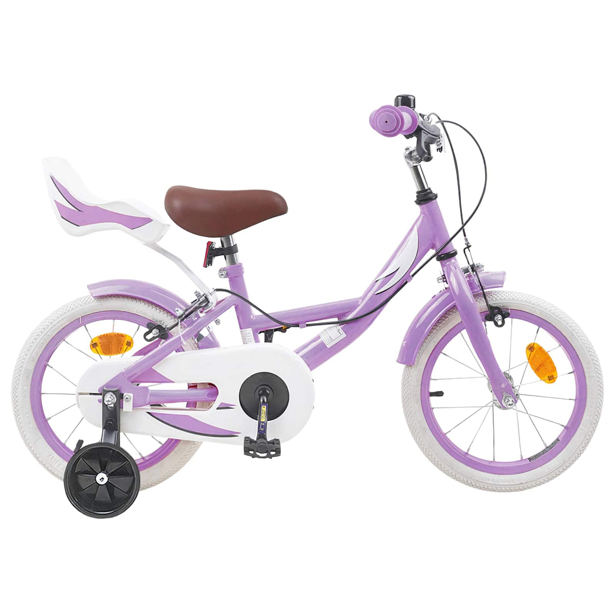 Vidaxl kinderfiets 12 inch voor 2-4 jaar oud paars
