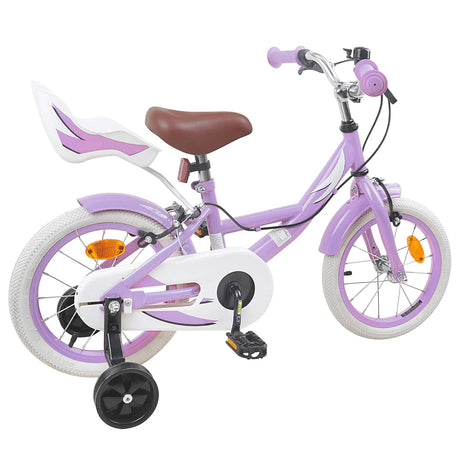 Vidaxl kinderfiets 14 inch voor 3-5 jaar oud paars