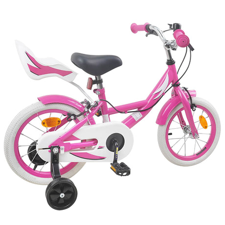 Vidaxl kinderfiets 12 inch voor 2-4 jaar oud roze
