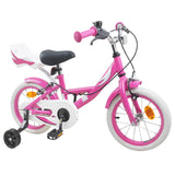 Vidaxl kinderfiets 16 inch voor 4-6 jaar oud roze
