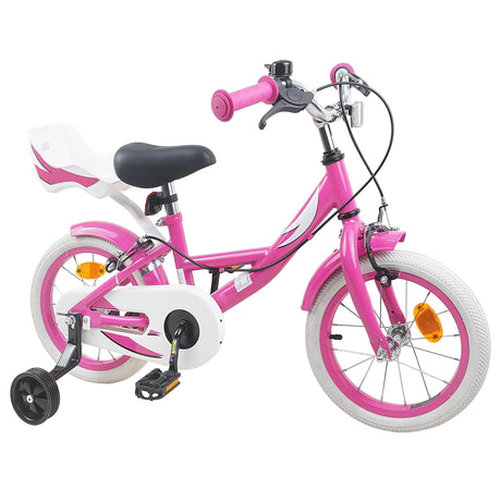 Vidaxl kinderfiets 16 inch voor 4-6 jaar oud roze