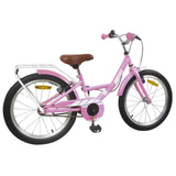 Vidaxl kinderfiets 20 inch voor 6-11 jaar oud lichtroze