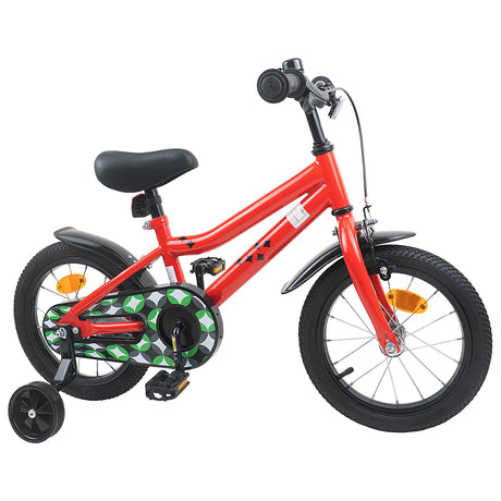 Vidaxl kinderfiets 14 inch voor 3-5 jaar oud rood
