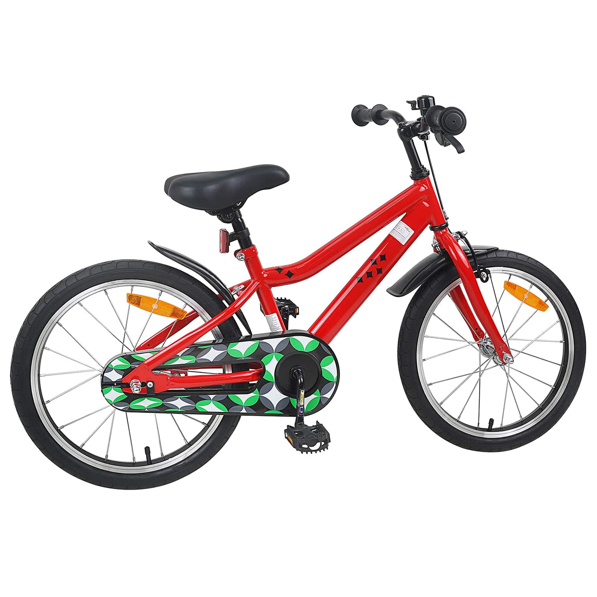 Vidaxl kinderfiets 18 inch voor 5-7 jaar rood