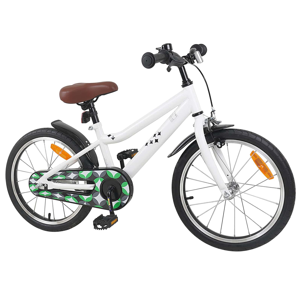 Vidaxl kinderfiets 18 inch voor 5-7 jaar wit