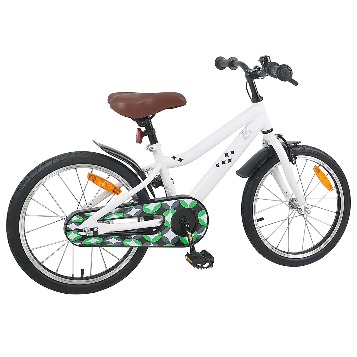 Vidaxl kinderfiets 18 inch voor 5-7 jaar wit