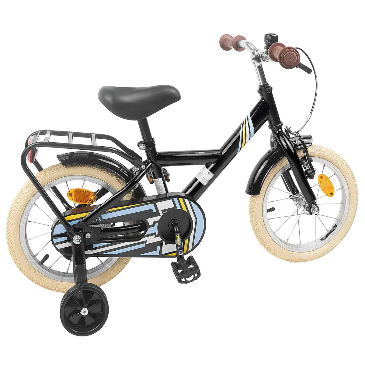Vidaxl kinderfiets 12 inch voor 2-4 jaar oud zwart