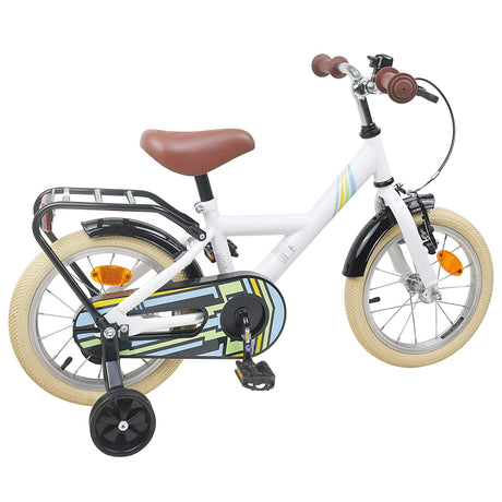 Vidaxl kinderfiets 14 inch voor 3-5 jaar oud wit