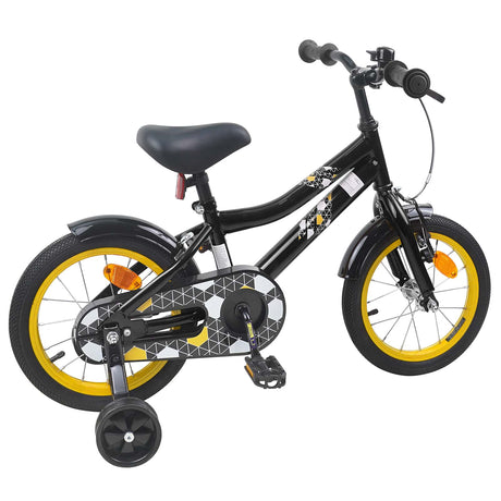 Vidaxl kinderfiets 12 inch voor 2-4 jaar oud zwart