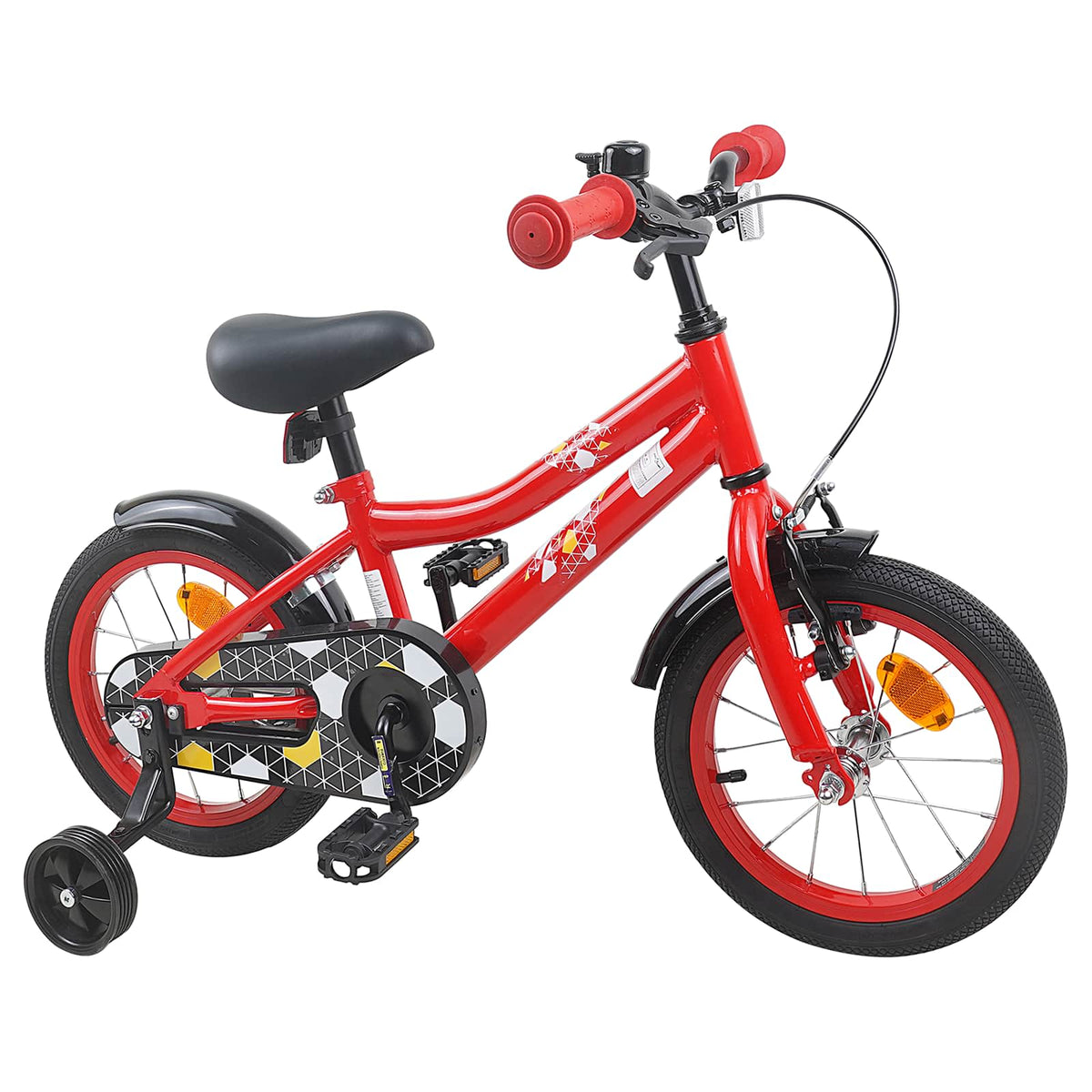 Vidaxl kinderfiets 12 inch voor 2-4 jaar oud rood