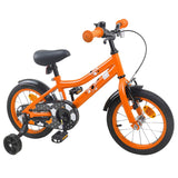 Vidaxl kinderfiets 16 inch voor 4-6 jaar oud oranje